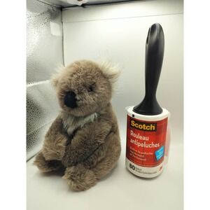 Vintage 1985 Gund Soft Faux Fur Koala Plush Toy Unisex Small Brown Grey 1980s